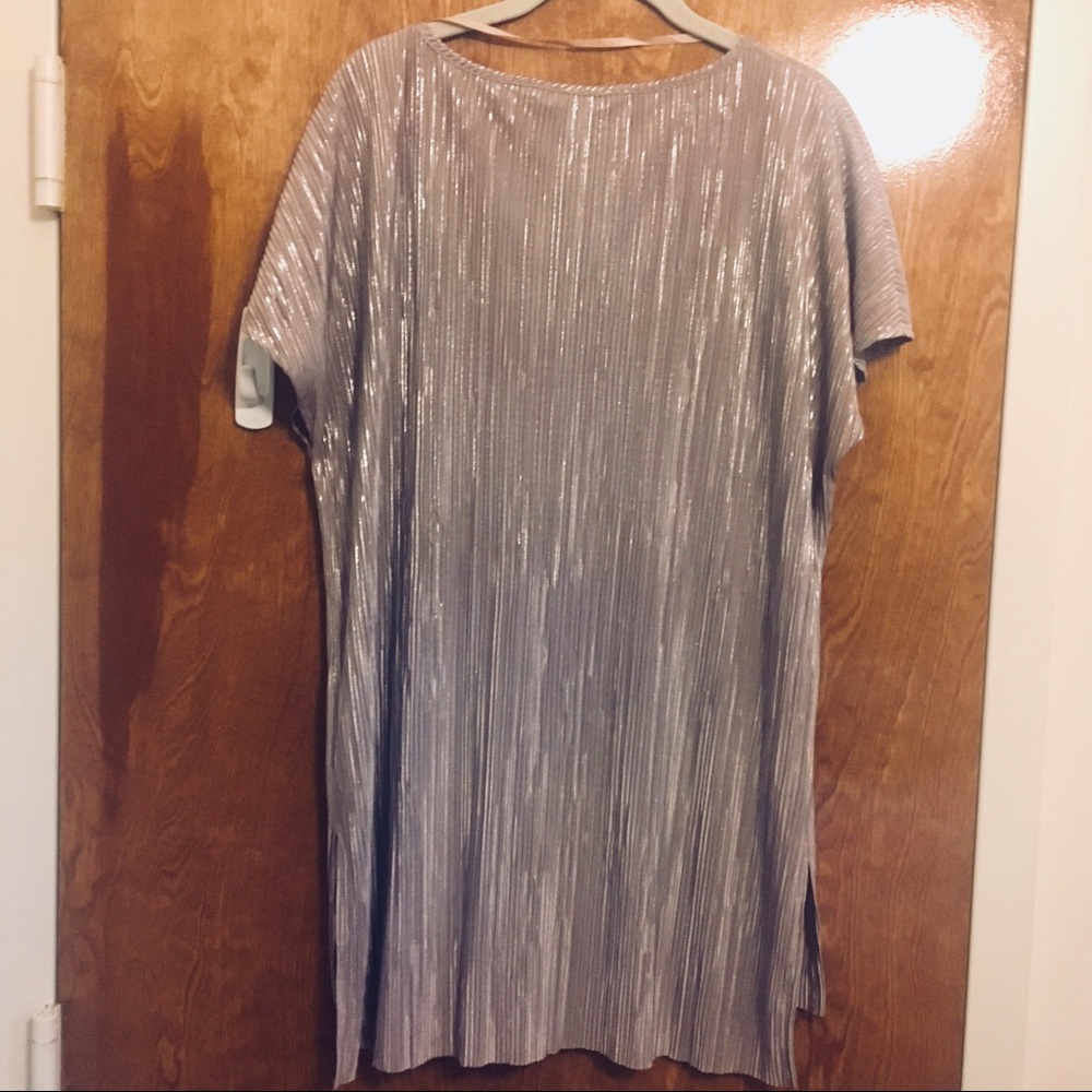 Silvery pink night out top